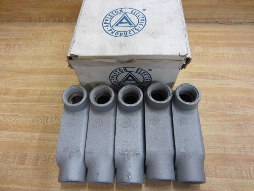 Appleton LL100-M LL100M Conduit Outlet Body 1" (Pack of 5)