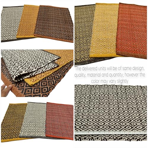Image of House2Home 100% Cotton Door Mat | 3Pc. Combo | 40x60cm | Side Binding - Available in Multi Color Combination
