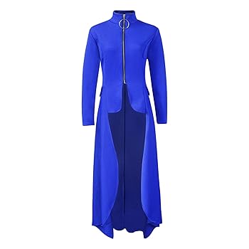 Ameri　MINIMAL FLARE LONG TRENCH COAT Amazon.com: Christ Warner Womens Long Dovetail Gothic Trench
