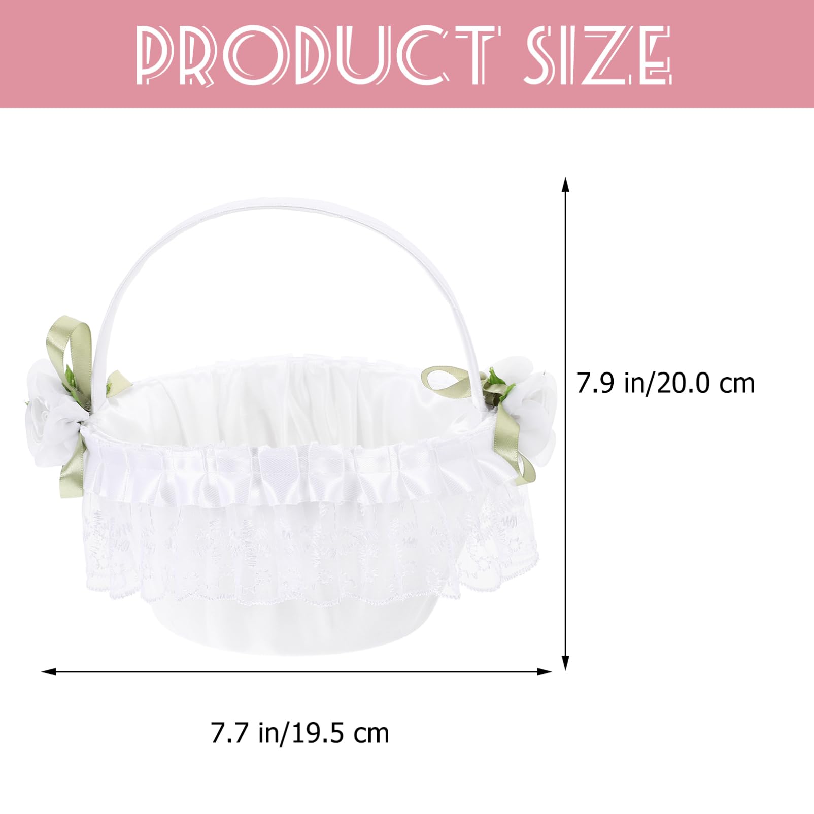 Alipis 4stücke Eleganter Hochzeitsblumenkorb Mit -design Handgefertigter Tragkorb Für Blumen Und Für Hochzeiten Und Feiern