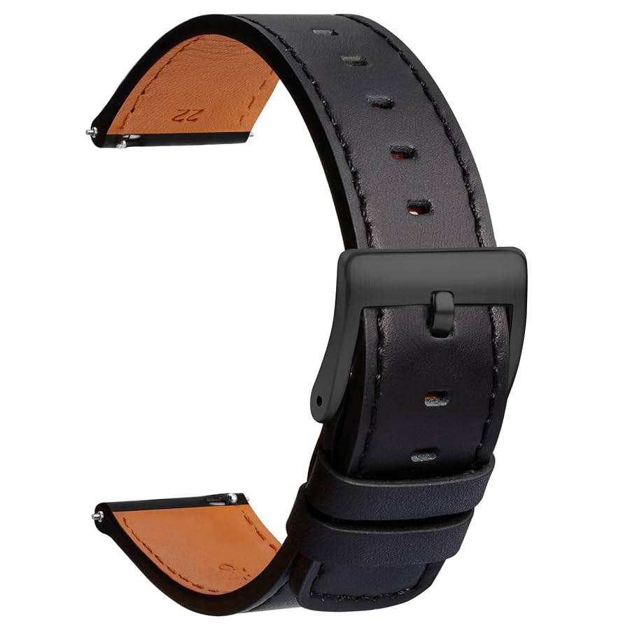 Cinturino In Pelle Marrone Chiaro Goffrata Simil-coccodrillo Da 20 Mm Con Fibbia Color Argento Sgancio Rapido P - Foto 9