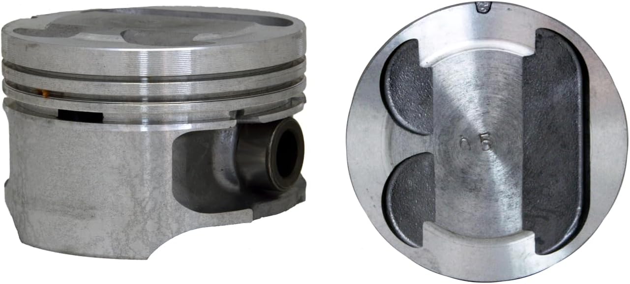 LowPricedAutoParts Set of 4 Dome Top Hypereutectic Pistons for 95-97 Ford 2.0L/121 | .50mm (.020 Oversized) | 85.36mm Bore Diameter