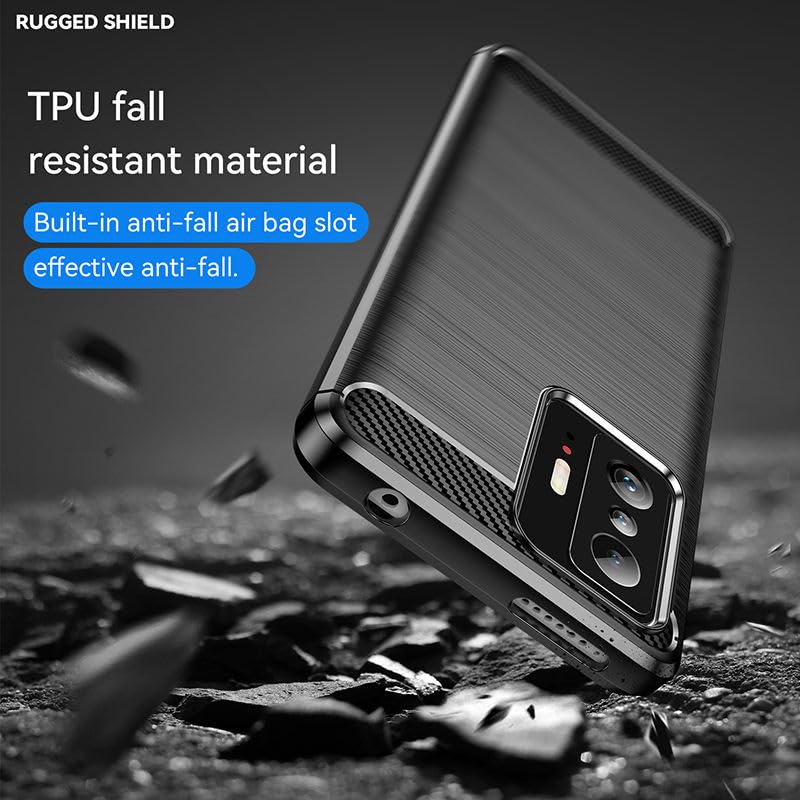 Image of Hybrid Carbon Fiber Back Case for Xiaomi Mi 11T 5G / Mi 11T Pro 5G (Black)