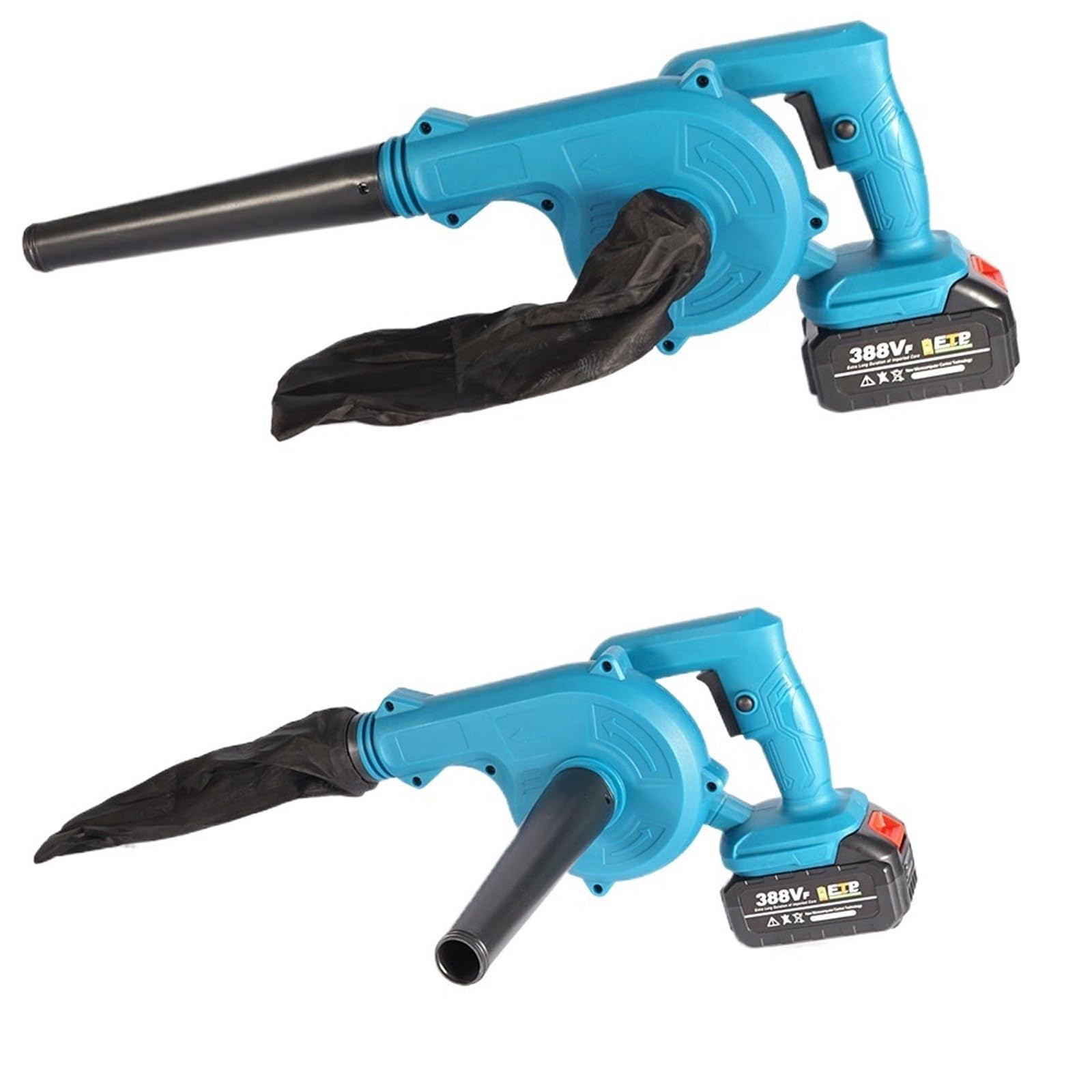 Soffiatore d'aria elettrico senza fili 2 in 1 Soffiatore d'aria e aspiratore portatile for computer, raccoglitore di polvere e pulitore