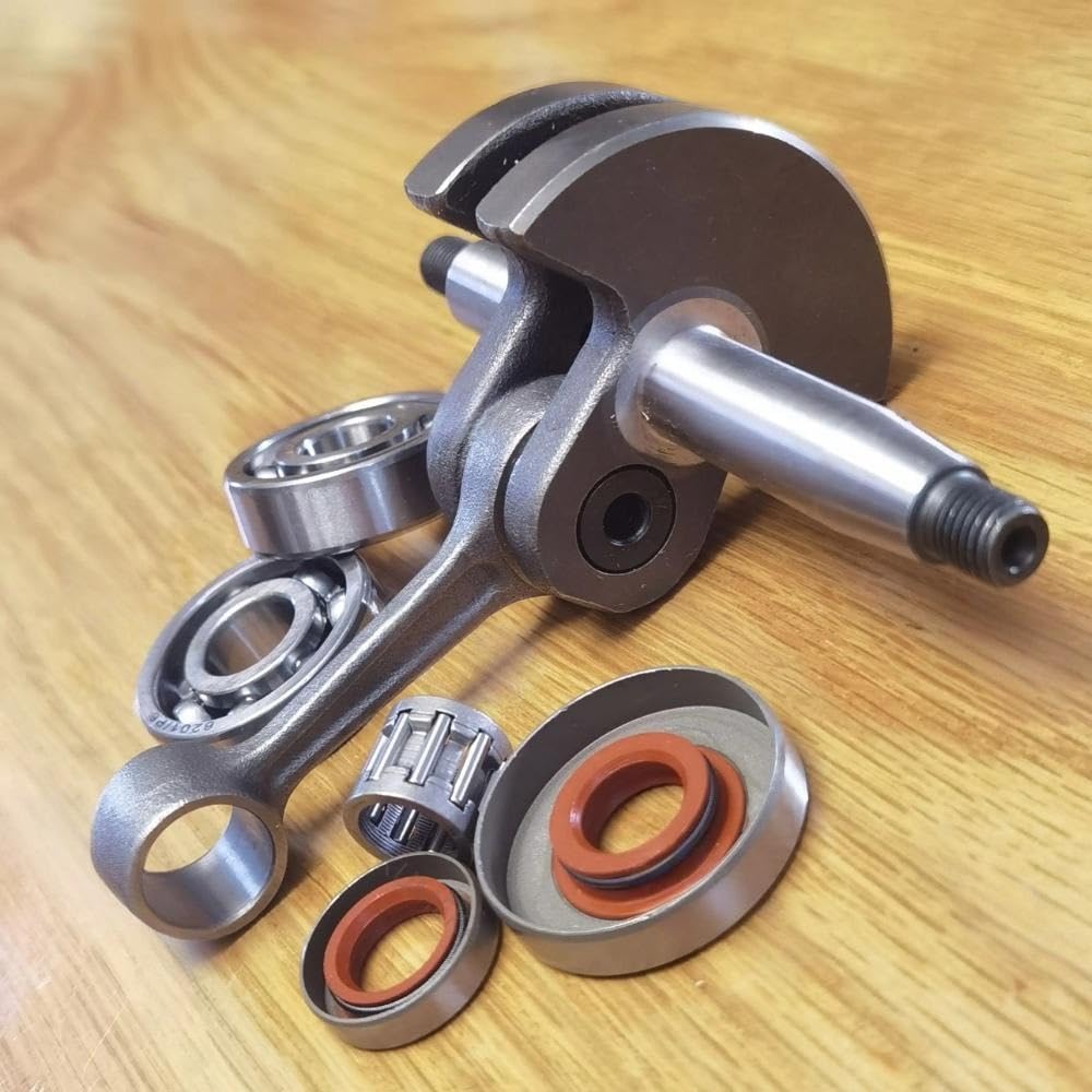 Cigüeñal FS220 con cojinete y retenes de Aceite, Compatible desbrozadoras FS180, FS280(Crankshaft Set)