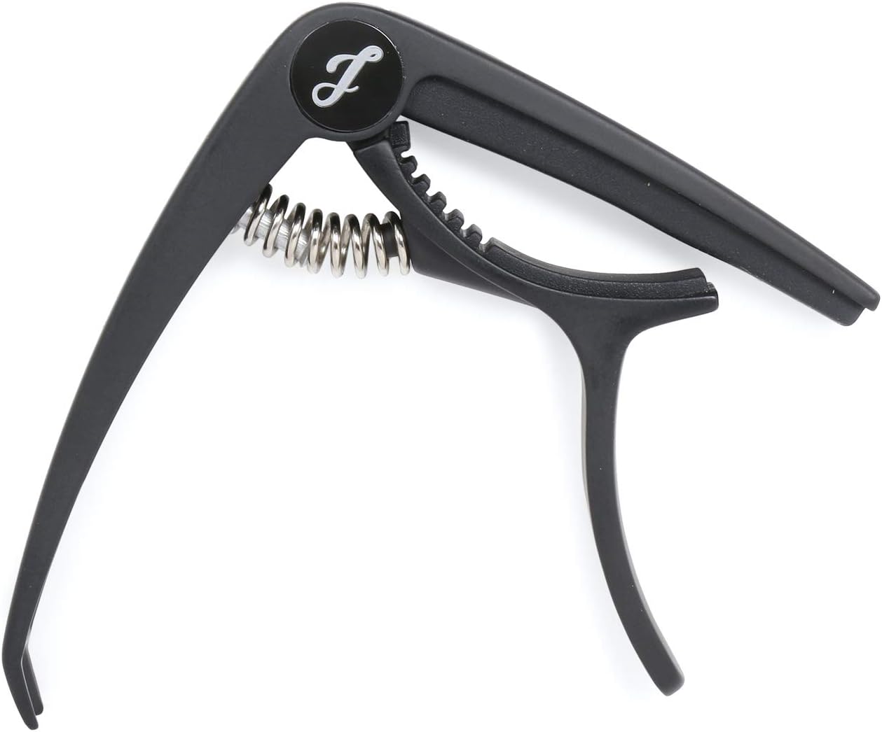 Juarez JRZ350BK Premium Metal Guitar Capo with Bridge Pin Puller | Heavy-Duty Build | One-Hand Quick Change | No Fret Buzz | For Acoustic, Classical, Electric Guitar, Bass & Ukulele (Black)