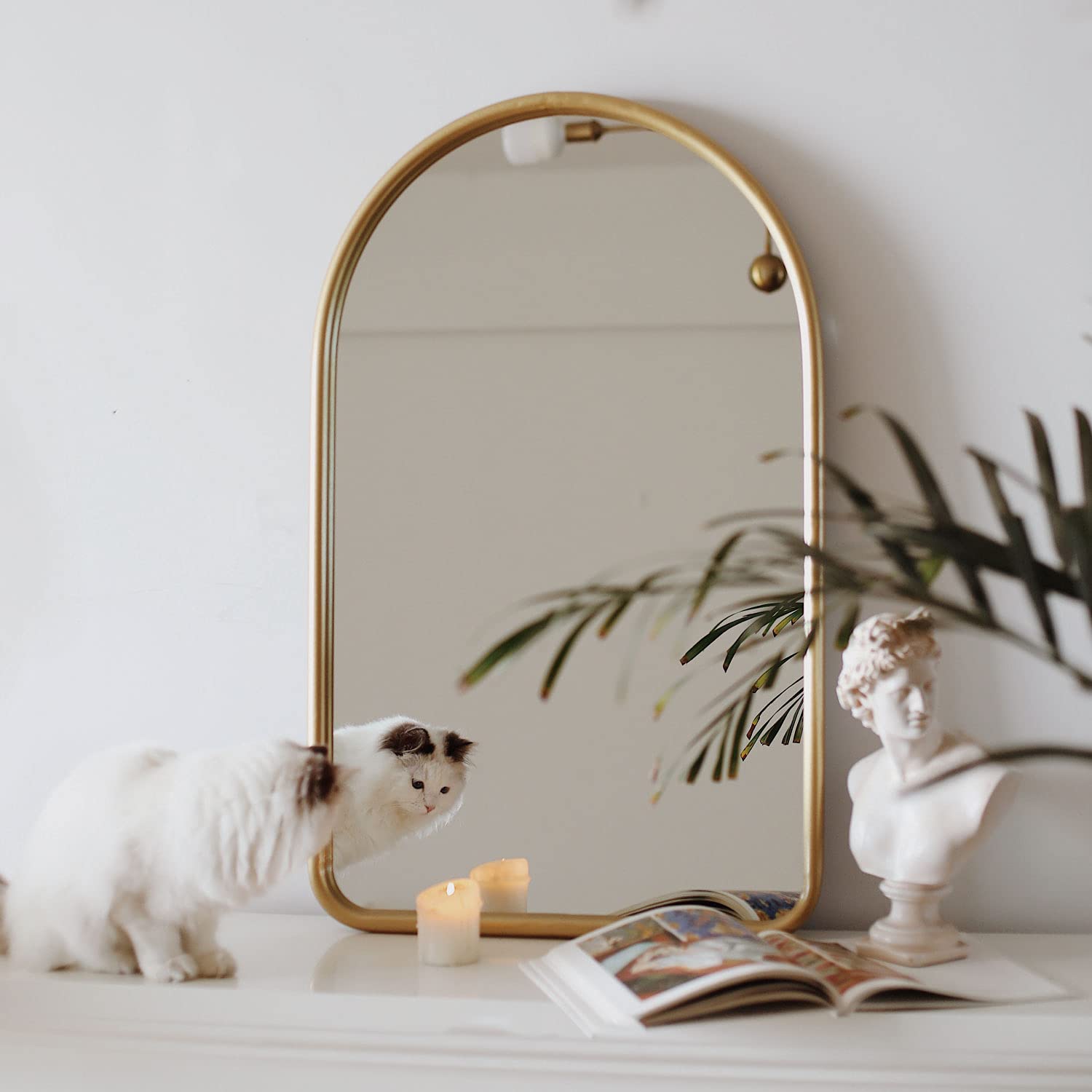 Amazon.co.jp: 壁掛けミラー アーチ 壁鏡 ウォールミラー 壁掛け鏡