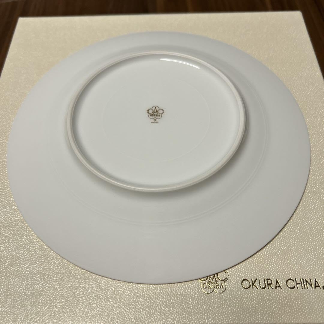 4色セット 大倉陶園 色蒔 パンジー デザート皿