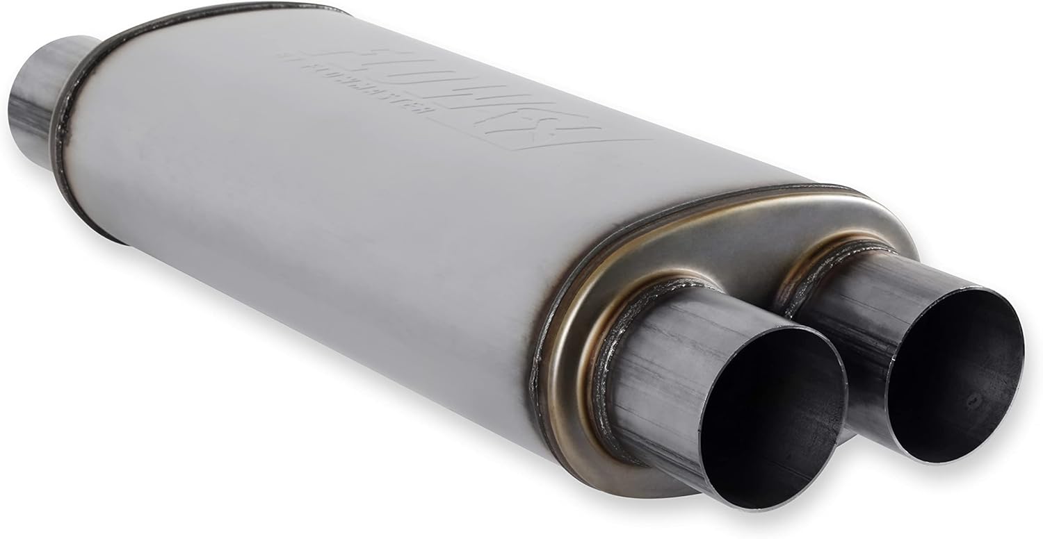 Flowmaster 72469 FlowFX Muffler 3" Dual Inlet/Outlet - Moderate Sound 409 Stainless Steel