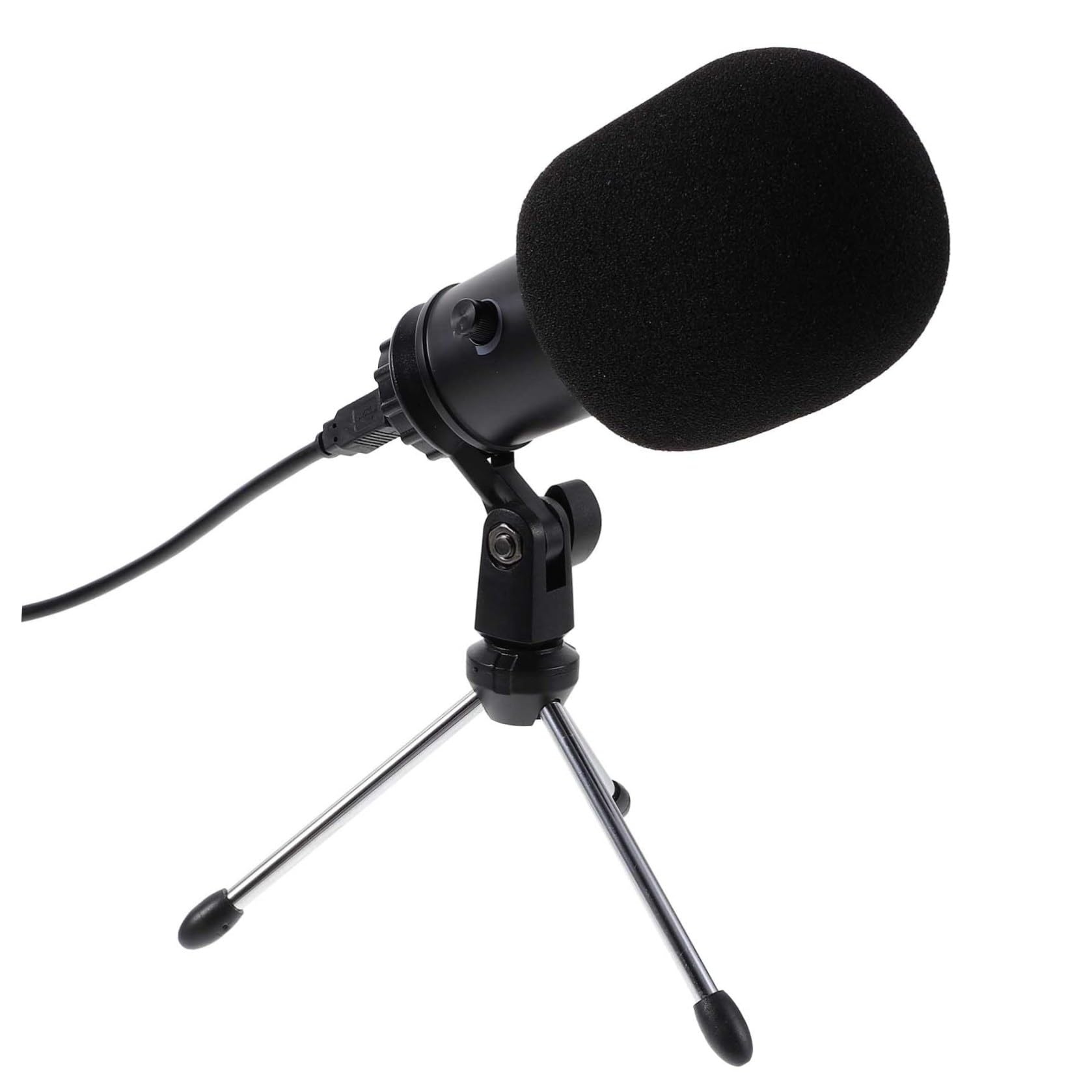 1zestaw Usb Mikrofonu Kondensatorowego Do Nagrań Komputerowych z Podstawą Idealny Do Konferencji i Streamingu Łatwy Instalacji i Kompatybilny z Laptopami