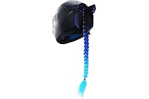 GLEAVI Helmet Pigtails with Bow Knot for Women