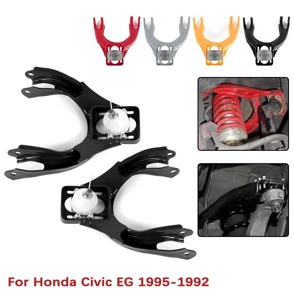 Wahacz boczny Pasuje do Honda Civic EG LCA011-EG 1992-1995 zestaw wymiany wahacza samochodu A-Arms Camber zawieszenie koła(Yellow)