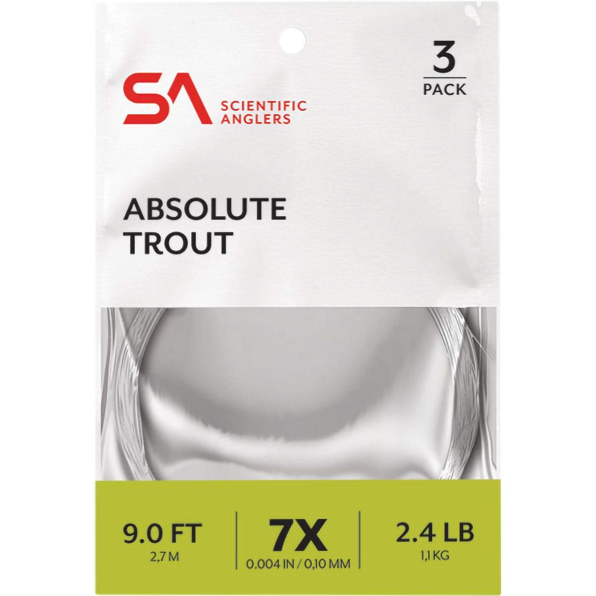 Scientific Anglers 9ft 4X Tapered Leader 3-Pack