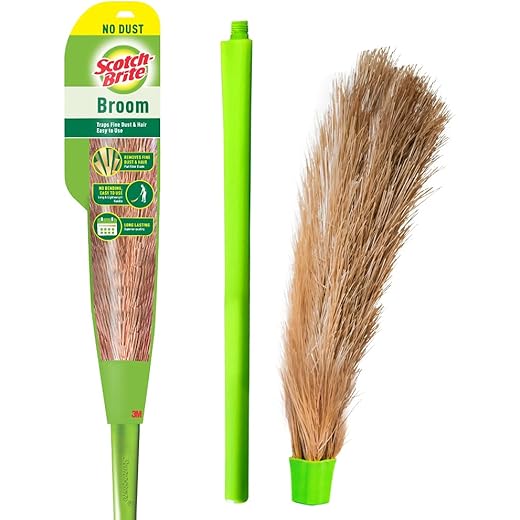 Scotch-Brite No-Dust Broom Long Handle