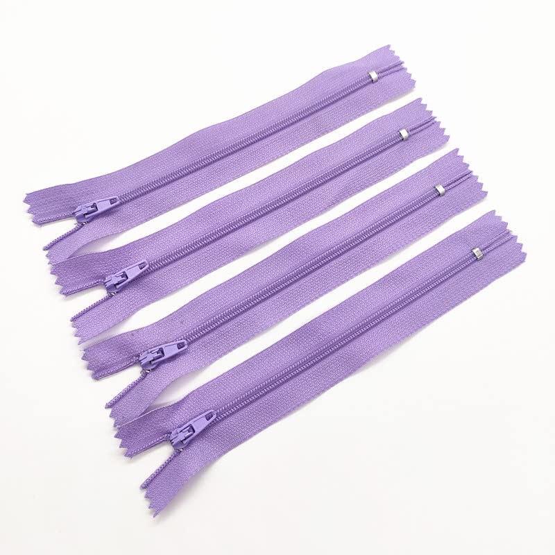 Reißverschlüsse 3# 7. 0cm-100. cm Geschlossener Nylon-Spulen-Reißverschluss Geeignet for Taschen und Kleidung (50/100 stücke) (Color : Light Purple, Größe : 90cm)