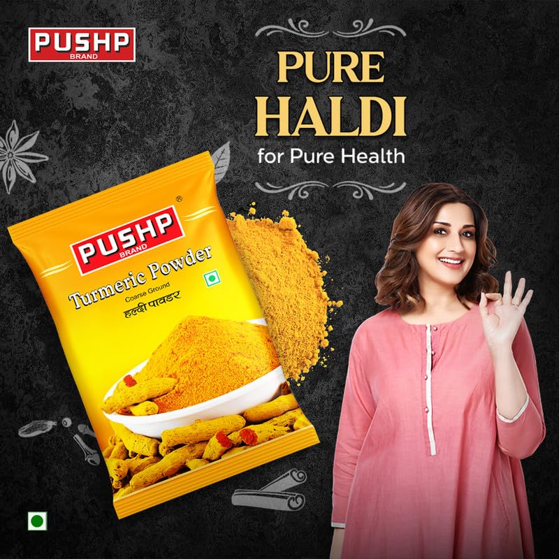 Image of Pushp Brand Turmeric Powder Pouch (100gm pack) (Pack of 1)