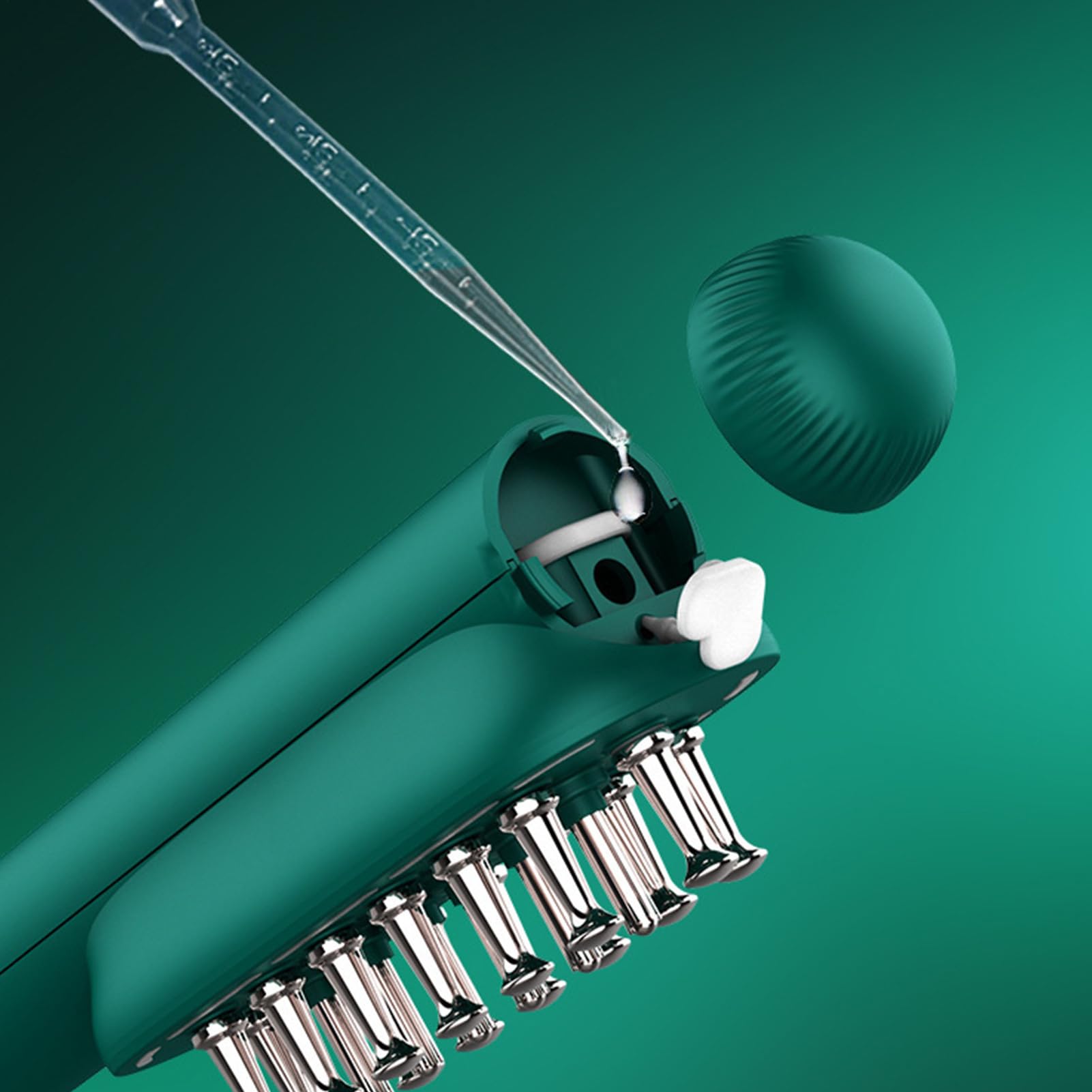 Elektryczny Grzebień do Masażu Włosów Przenośne Narzędzie Do Pielęgnacji | Elektryczny Grzebień Masażujący Dla Kobiet, Mężczyzn, Rodziny, na Codzienne Użytkowanie, Podróże i Różne Okaz
