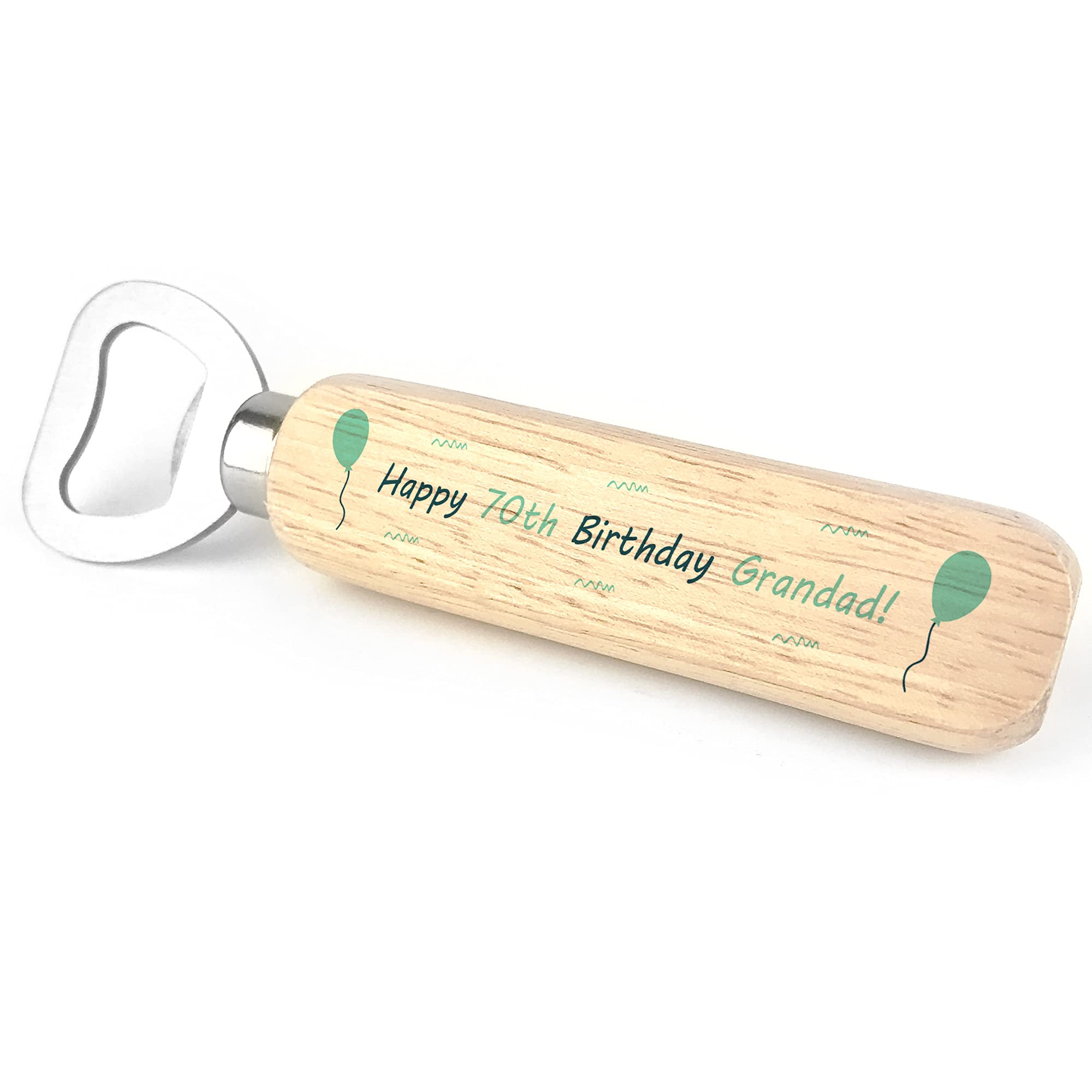 Personalised Birthday Grandad Wooden Bottle Opener Gift for Him Keepsake