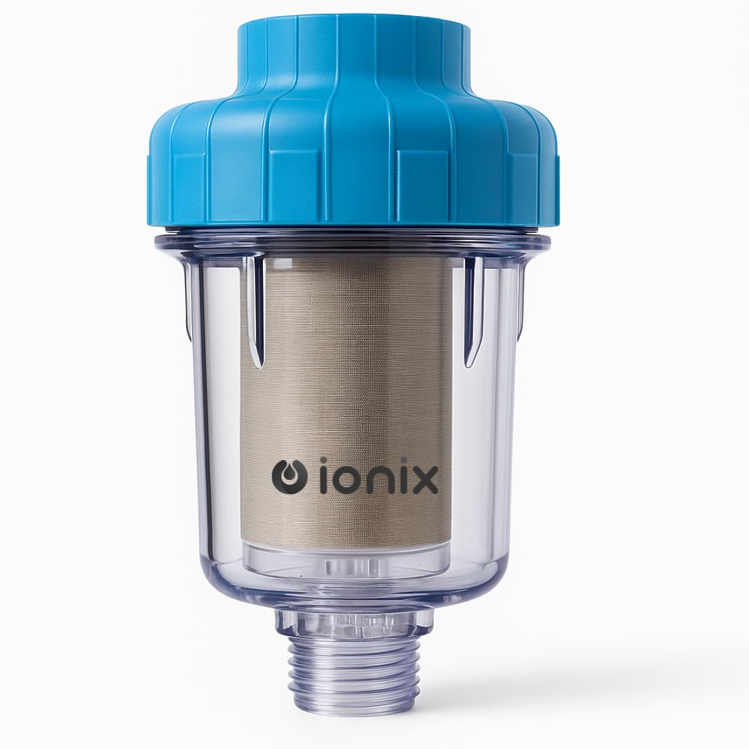 Ionix Washing Machine Filters for Hard Water | Softener for Home to Remove Chlorine & Limescale | Hard Water Softener Filters Machine Top & Front Load | with Unbreakable Steel Mesh Filter Pack of 1-image-4