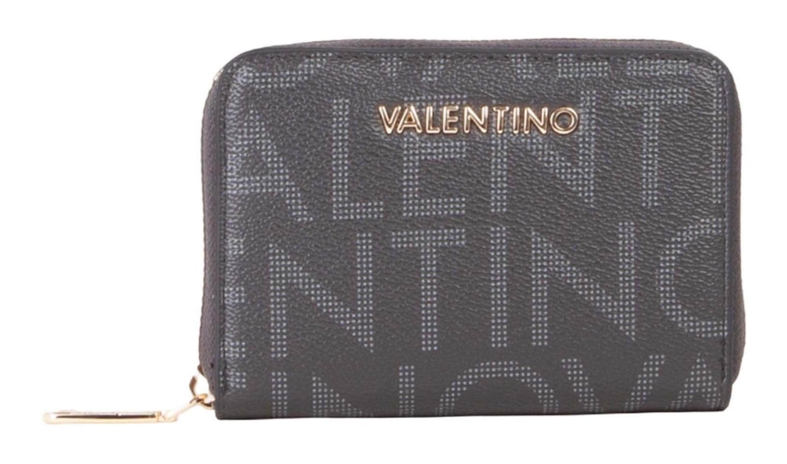 Valentino Purse Regina Re Zip Around Wallet Nero Black