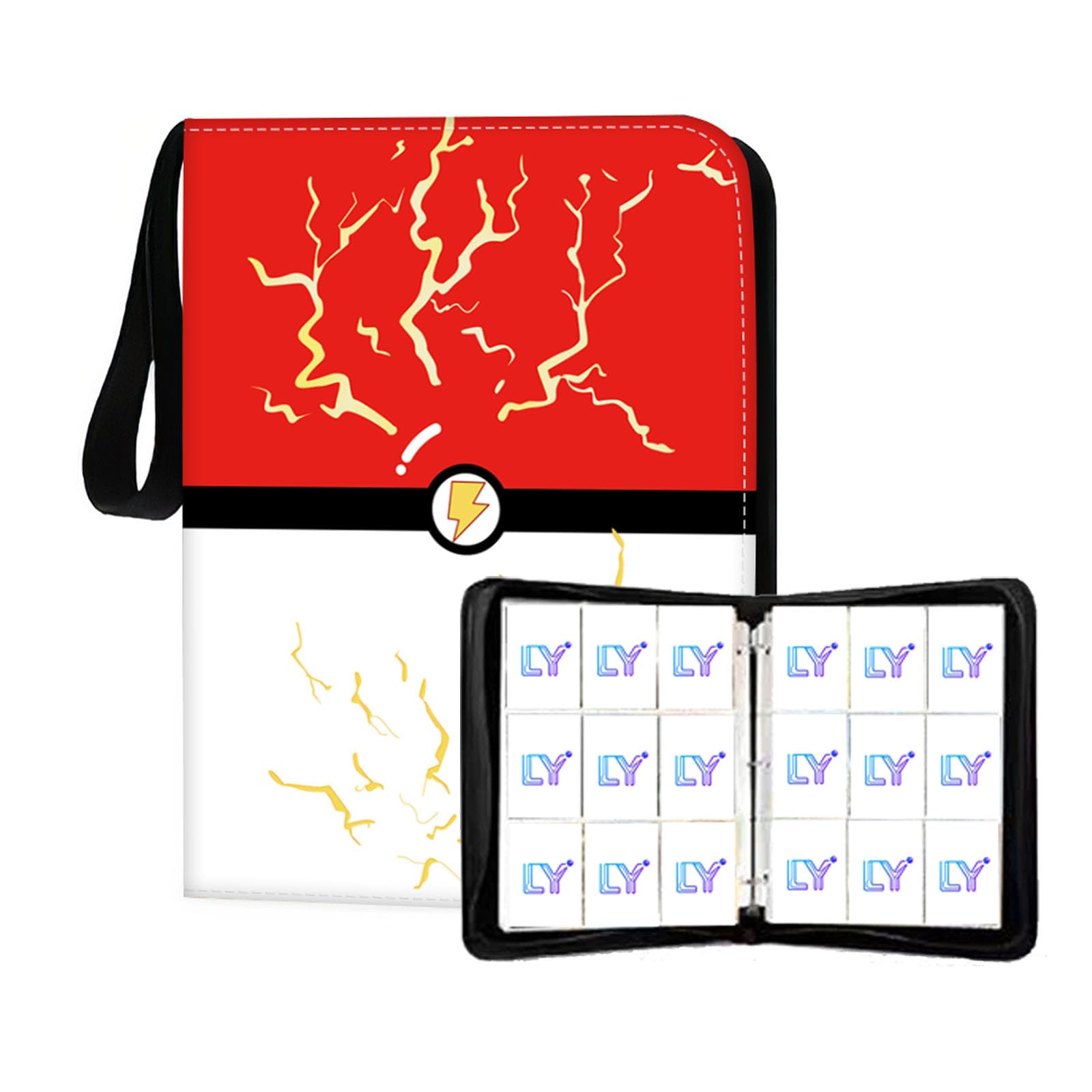 Trading Card Albums 900 Pockets, Heavy Duty Trading Card Binder Storage, Waterproof PU Card Folders with 50 Removable Sleeves