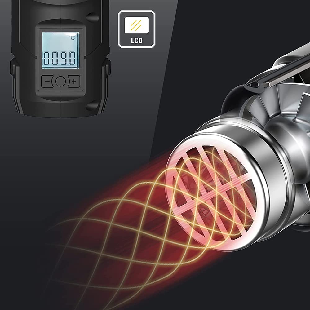 CAT DX87 2000Watt Digital Anzeige Profi Heißluftpistole + 5 Stück Zubehör