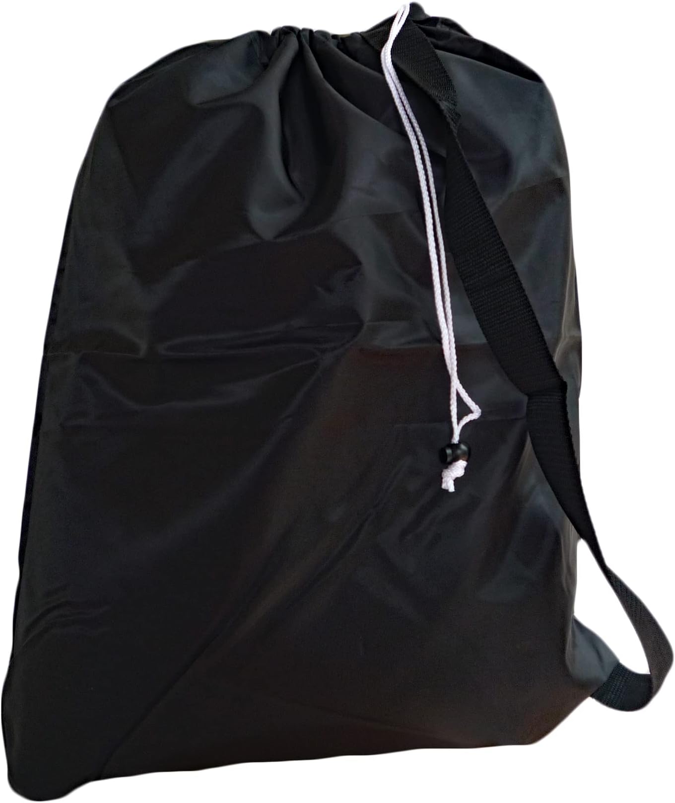 Small Laundry Bag, Drawstring, Carry Strap, Lock Closure, Color: Black, Size: 22x28, Pick from 16 Colors