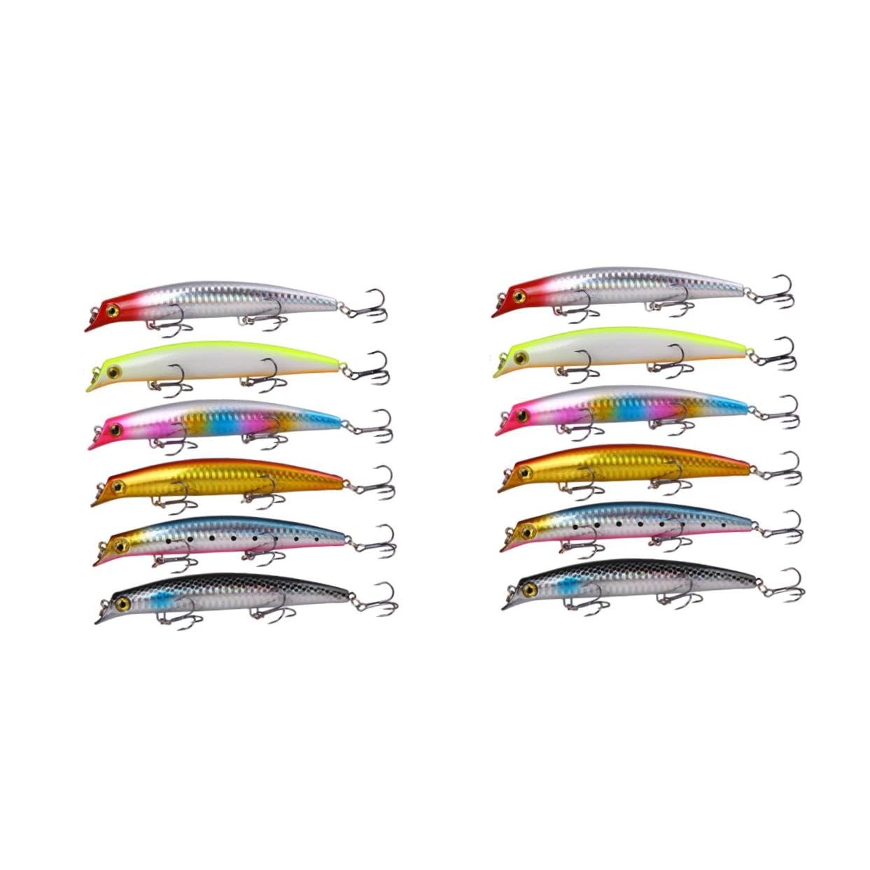 iplusmile Appâts d'escalade Appâts De Natation pour La Pêche Au Bar Meilleurs Leurres d'eau Leurres d'eau Salée Leurre Appât Leurre De Pêche À La Nage Leurres d'eau Douce 6