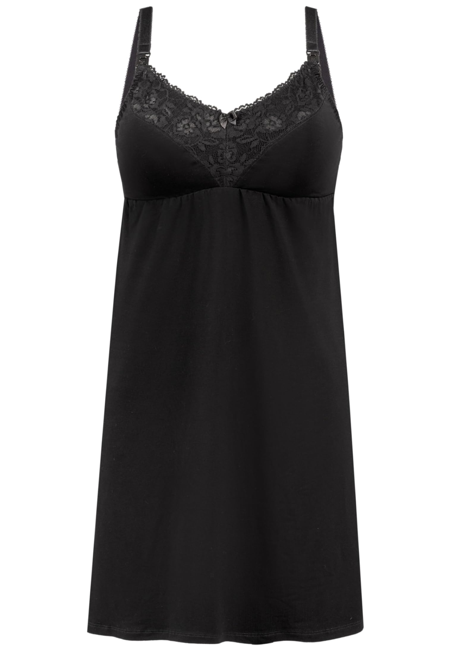 Teyli Women's Mommy Night Shirt, czarna, M, czarny