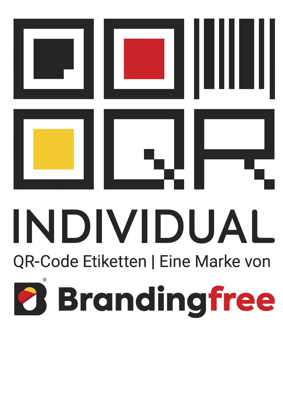 1000 Stück – Wartungsaufkleber individuelle Anpassbare QR-Code Etiketten fortlaufende Nummer oder/und Zahlen Barcode | inkl. Ihrem Logo | Made in Germany