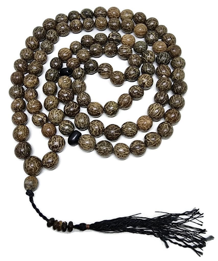 Al-Ameen Muslim Gift Brown Islam Tasbih 99 Prayer Bead Amn-372 Muslim Rosary Misbaha Subha Sibha Big Size 12 Mm. Muslim Car Mirror Hanging Ornament Eid Ramadan Gift (Brown)