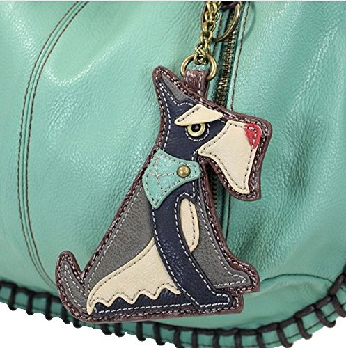 Chala Schnauzer Charming Hobo/Xbody Bag, Teal3