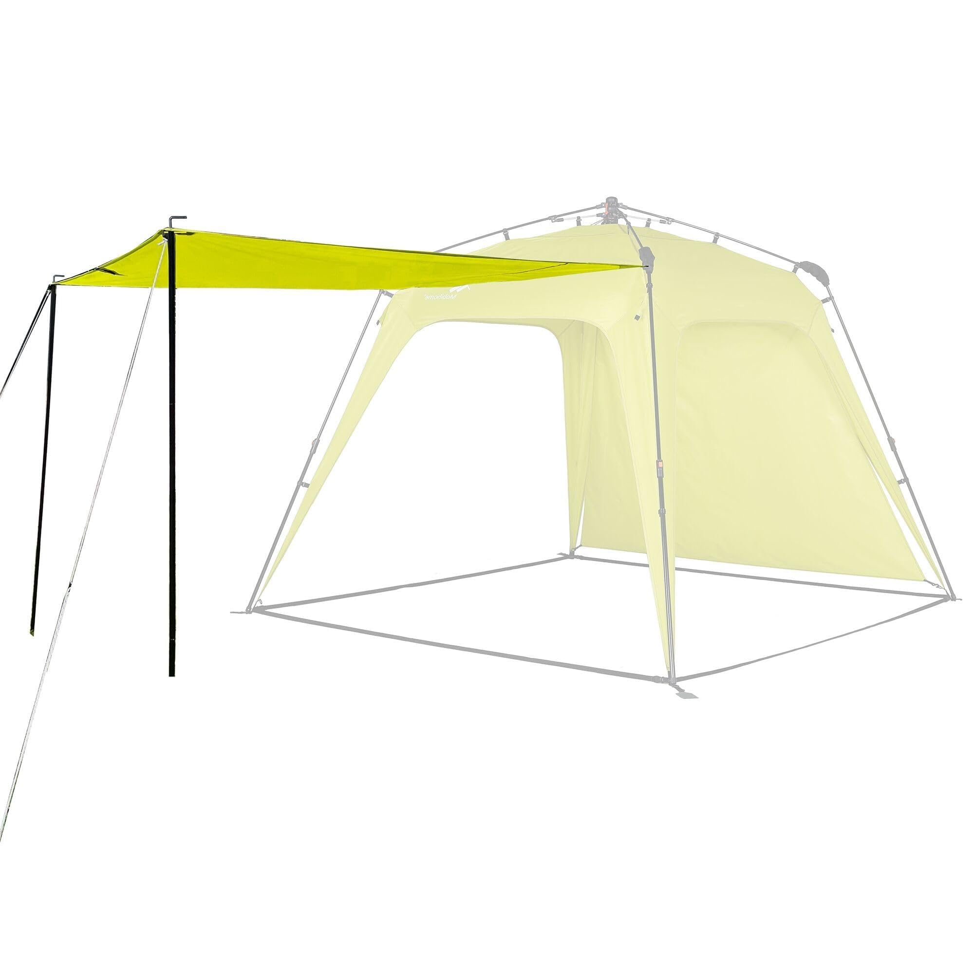 Pop Up Canopy Sun Shelters Shade Tent Camping Canopy 8.2' X 8.2' - Instant Portable Sports Cabana Umbrella, Easy Set-up and Take Down, with Sun Protection and One Shade Wall Included (Awning Green)