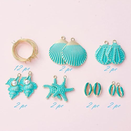 Miniatura 8 de Mega Pet Juego de 24 piezas de aretes de aleación esmaltada de acero inoxidable 304 chapado en oro, accesorios para hacer joyas de bricolaje