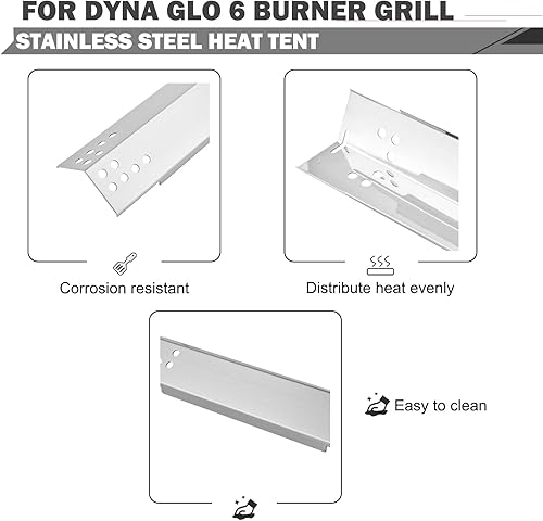 Miniatura 4 de Oklagarden DGF600SSP Piezas de repuesto para parrilla Tubo de quemador de tienda de calor para Dyna Glo 6 piezas de parrilla de quemador Piezas de