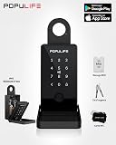 Populife Boite a Clef avec Empreinte Digitale, Smart Boite a Clefs securisee exterieur, Boite à Clé avec Accès à Distance Sans Fil pour Maison, Bureau et Agents Immobiliers, Fonctionne Hors Ligne - 2