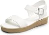 DREAM PAIRS Platform Sandals for Women, Comfortable Open Toe Wedge Sandals with Foam Insole, Lightweight Flatform Sandals for Women Dressy Casual Summer