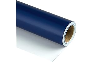 RUSPEPA Navy Blue Wrapping Paper Rolls - 17.5 Inches X 32.8 Feet