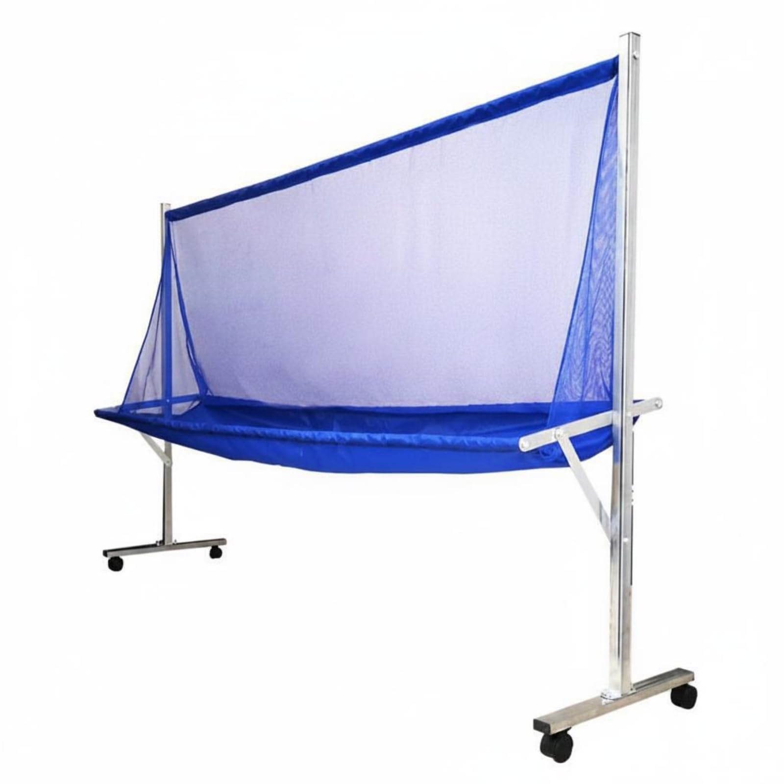 Portable Ball Collector Rete Cattura Palline da Pong Carrello con Ruote di Ritorno Supporto Allenamento Telaio in Metallo Adatto per Club di