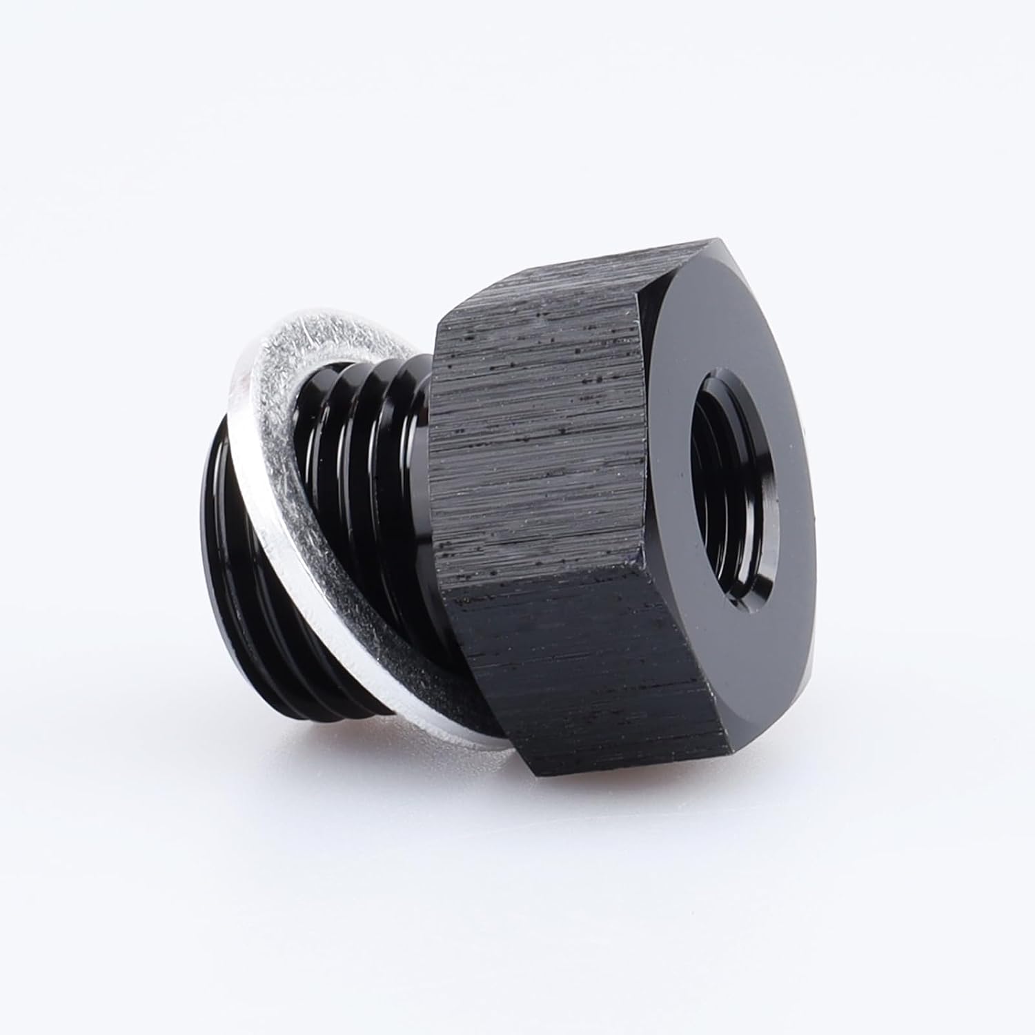 AC PERFORMANCE Reducing Bush Female 1/8 NPT To Male Metric M16 x 1.5mm Adapter Aluminum Black