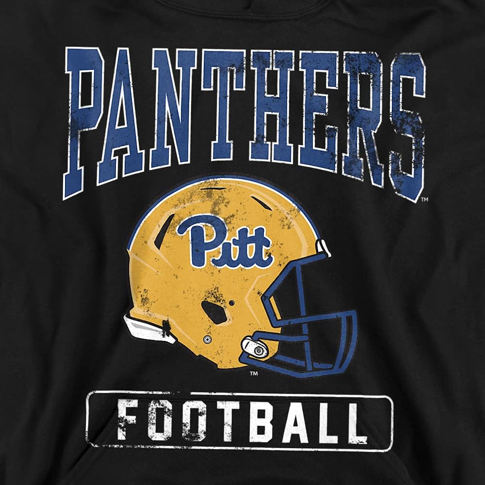 University of Pittsburgh Official Football Helmet Youth Kids Boy/Girls Pull-Over Hoodie Sweatshirt