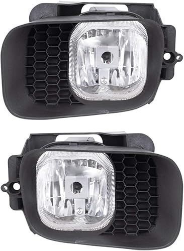 Brock Lámparas antiniebla de repuesto para conductor y pasajero, compatibles con camionetas Ranger Pickup 2004-2005 4L5Z 15200 BB 4L5Z 15200 BA
