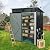 Lovtimber 5x3 Feet Metal Outdoor Storage Shed, Garden Tool Shed with Transparent Plate, Lockable Door, Air Vents, Water Resistant Storage House for Backyard Patio Lawn, Black