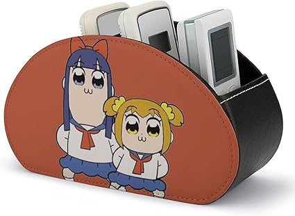 Amazon ポプテピピック Pop Team Epic 広島東洋カープ リモコンラック 多機能収納 リビング オフィス 卓上収納ボックス 小物入れ 化粧品収納ボックス 5格仕切り リモコンホルダー レザー製オシャレ収納ボックス 卓上小物 家庭用収納ボッ リモコンラック オンライン通販