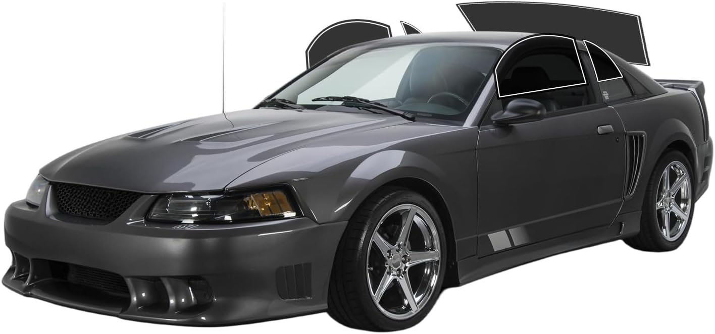 Precut Window Tint Film for Ford Mustang Coupe 1999-2004 All Side+Rear Windshield 35% VLT 2Ply Anti-Shatter, UV Block, Privacy Protection, Easy Install, No Trimming Needed,Heat & Glare Reduction