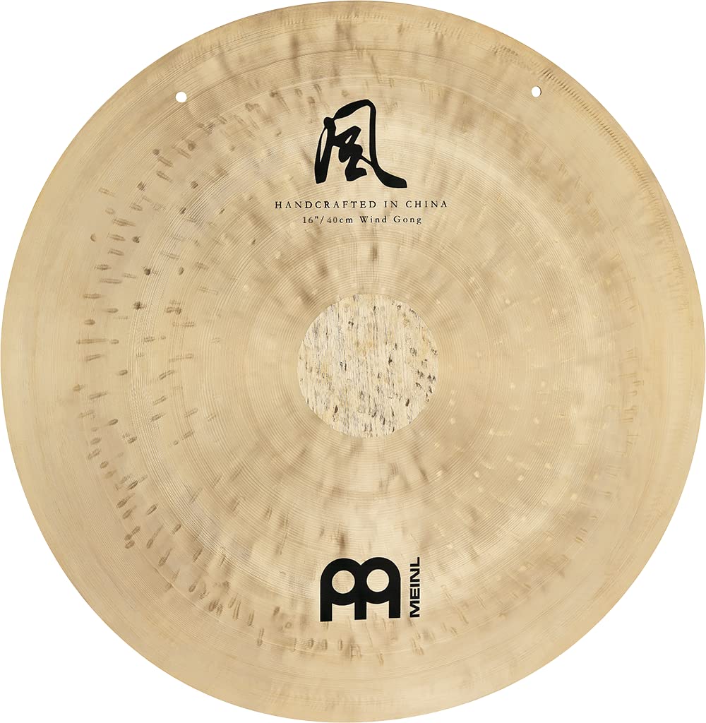 Meinl Sonic Energy WG-TT16 Gong à vent traditionnel avec batteur, 40,6 cm pour la thérapie par le son, la méditation et le yoga en alliage de bronze