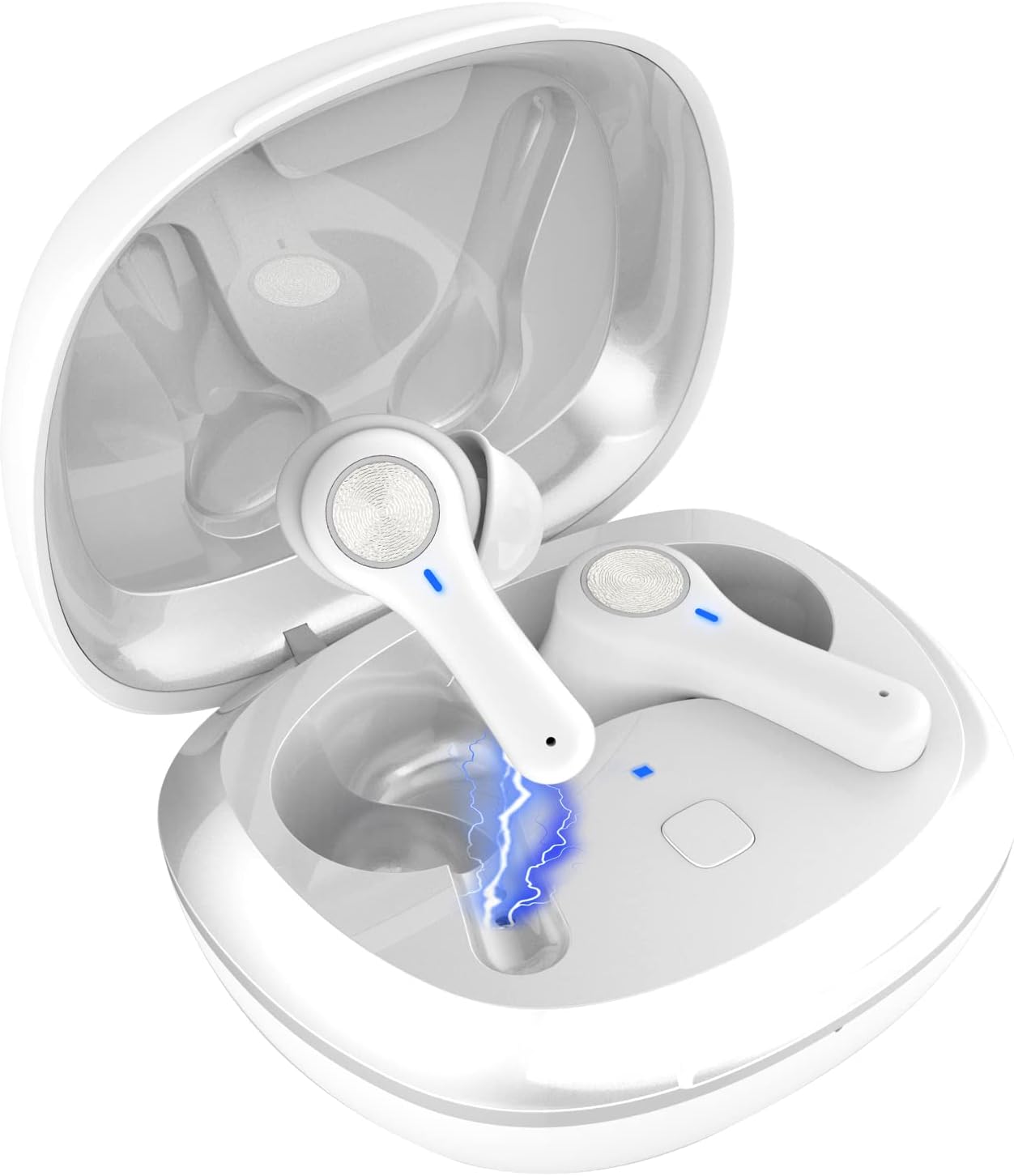 coniler Bluetooth Hearing Aids Rechargeable, Noise Cancelling, Pitch Elimination, 16 Channel In-Ear Digital Hearing Amplifier with Portable Charging Case for Seniors