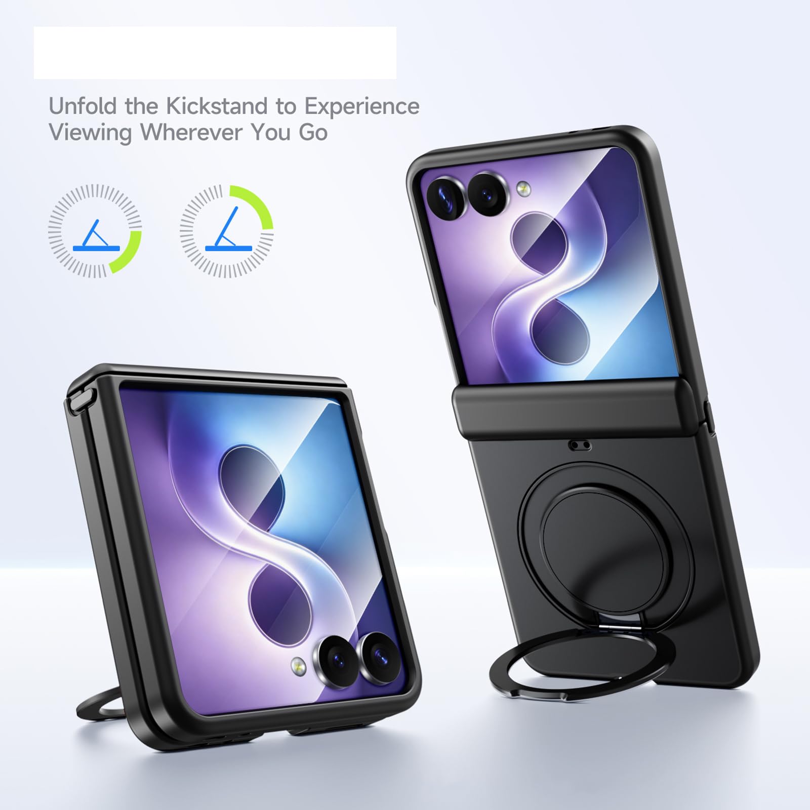 Custodia Magnetica Per Samsung Galaxy Z Flip 8, Rotabile Anello Supporto