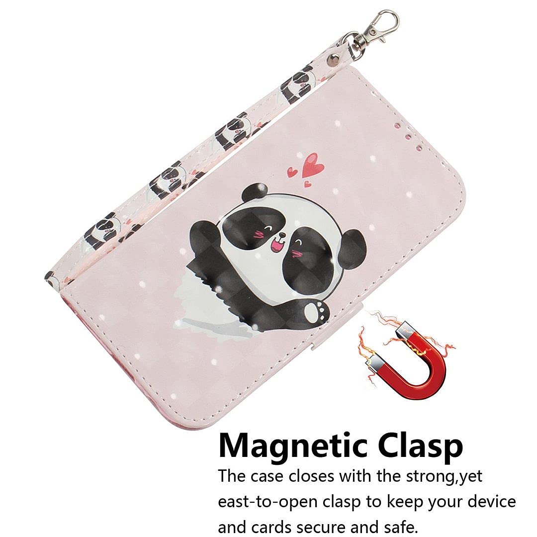 SATURCASE Custodia In Pelle PU Per Nokia 2.4 – Portafoglio Con Chiusura Magnetica E Slot Carte – Morbida Al Tatto - 5