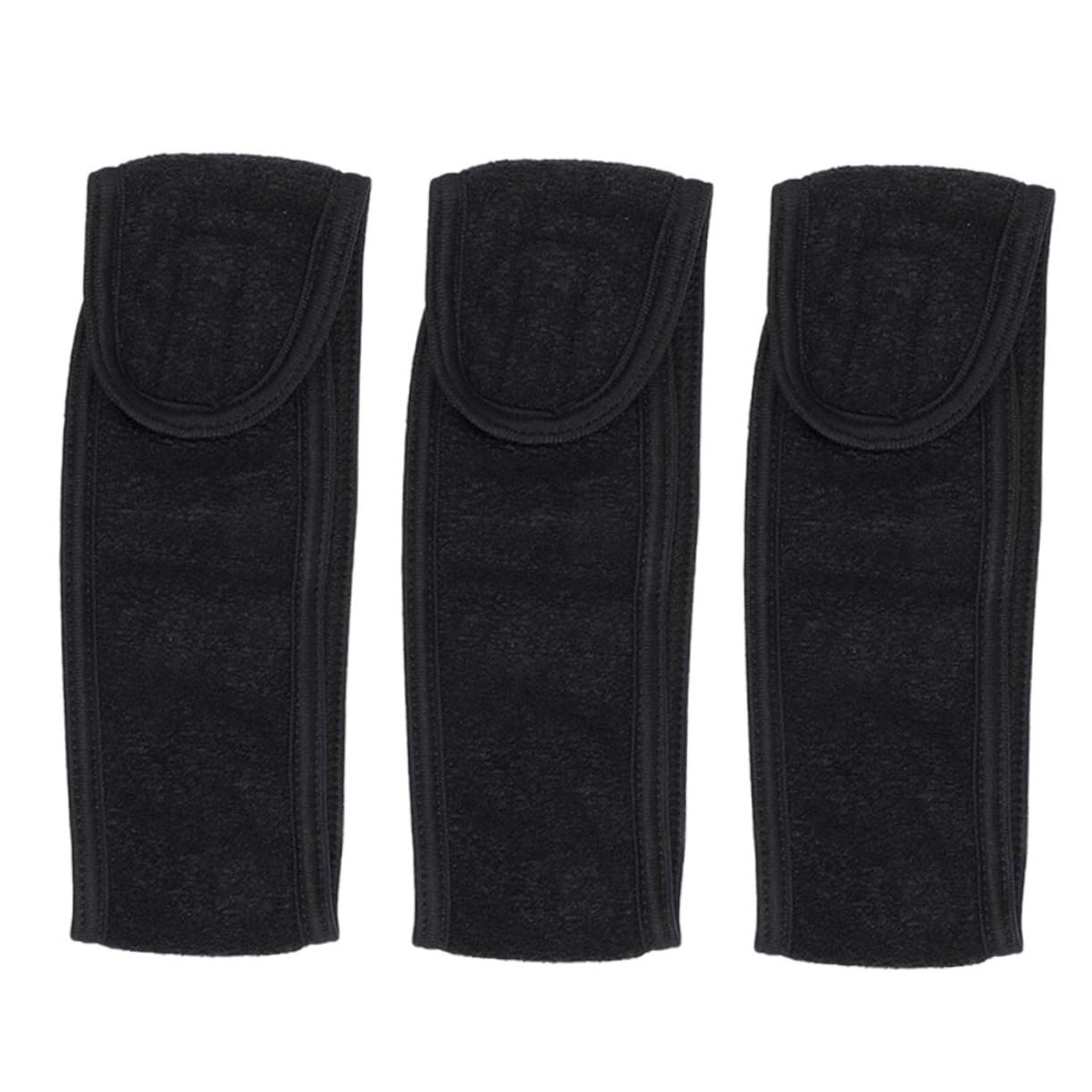 Didiseaon 12pezzi Fasce Elastiche Assorbenti Per Donna Con Chiusura Per Spa Yoga e Makeup Di Bianche e Nere Comode e Pratiche Per Lavaggio Del Viso e La Della